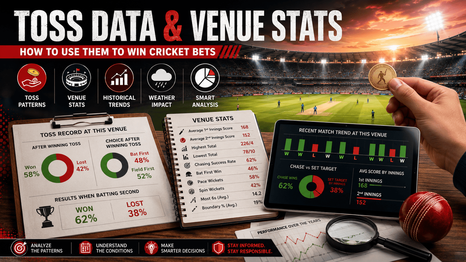 Toss Data and Venue Stats — How to Use Them to Win Cricket Bets