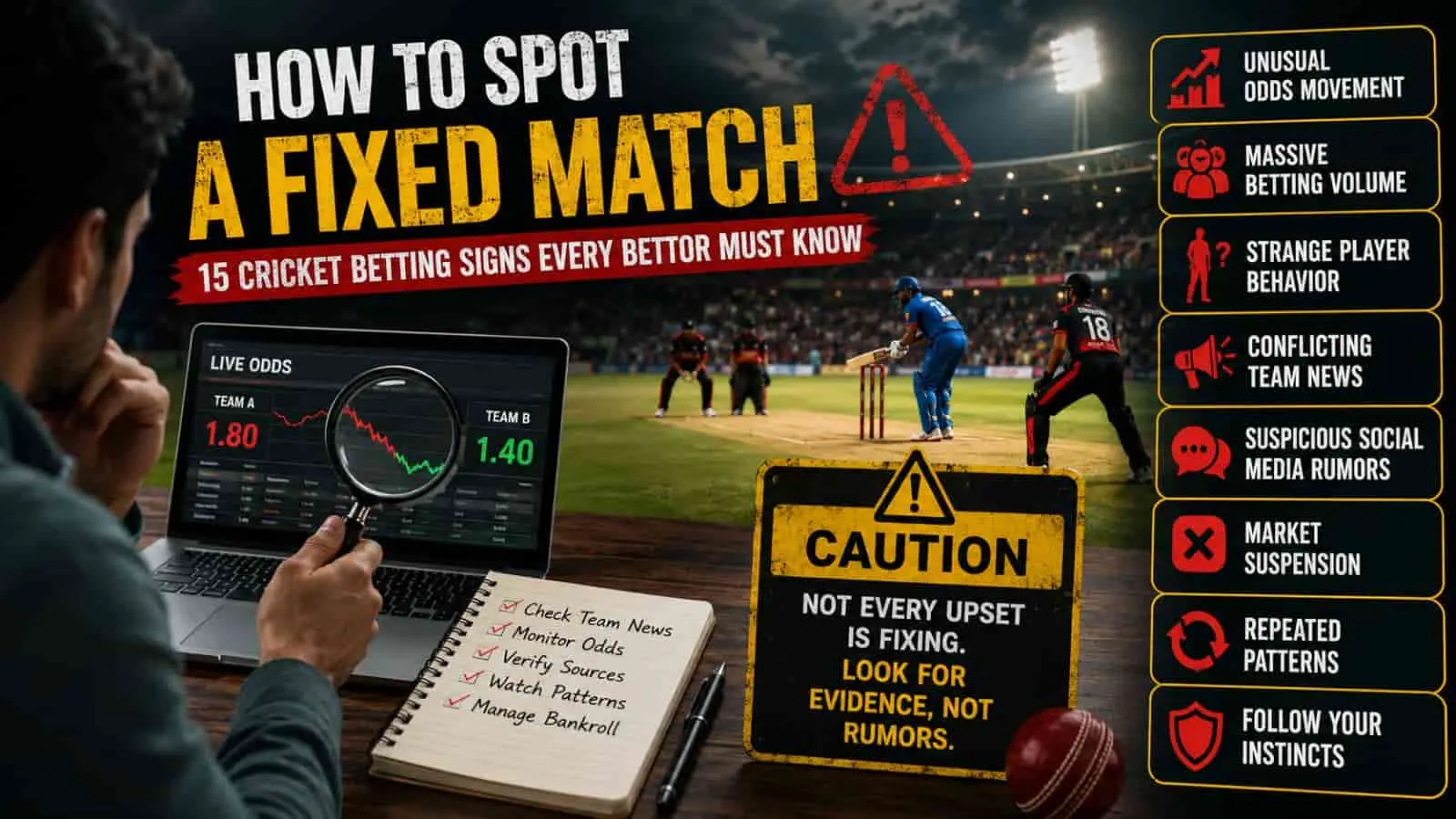 How to Spot a Fixed Match — Signs Every Cricket Bettor Must Know