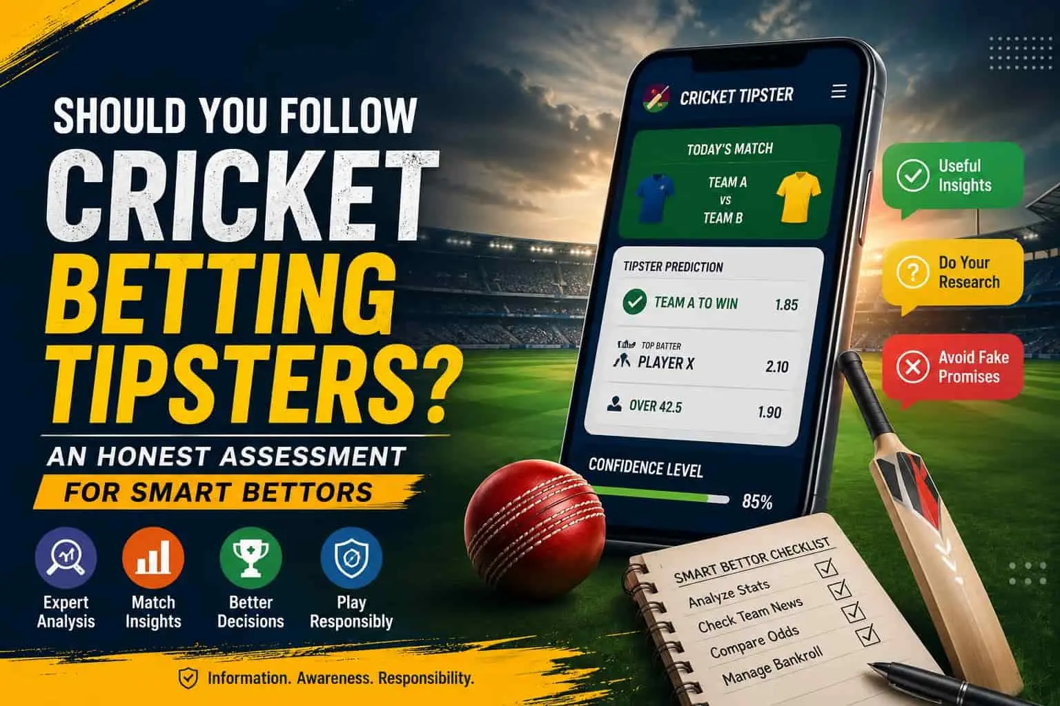 Should You Follow Cricket Betting Tipsters — An Honest Assessment